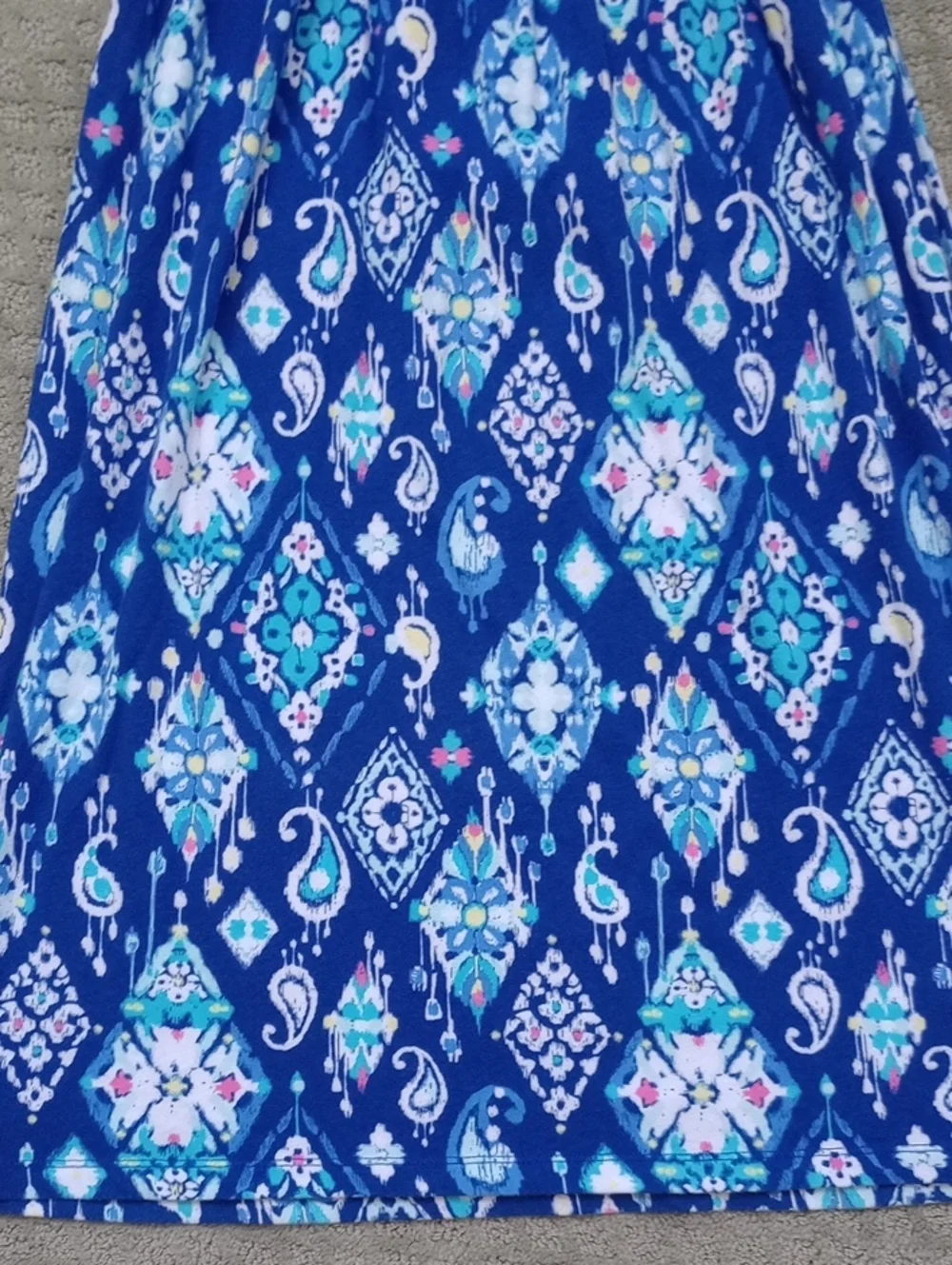 Gymboree Blue Printed Sleeveless Maxi Dress